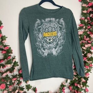 NFL Greenbay Packers Green Long Sleeve Womens S
